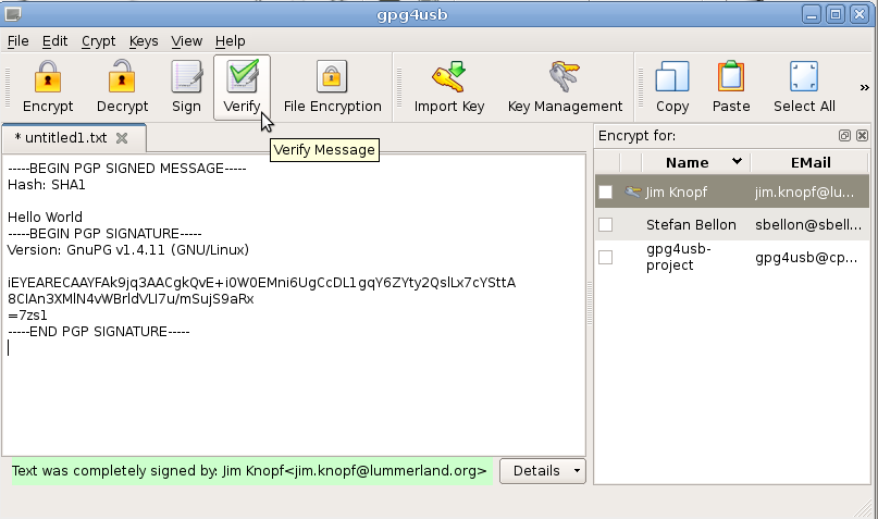 gpg4usb - GnuPG Linux portable gpg4usb - GnuPG Linux portable